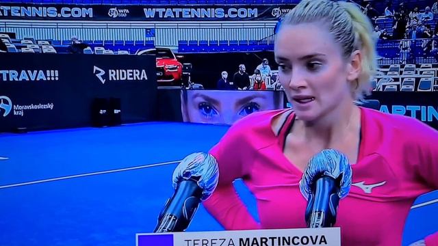 Tereza Martincova vs Anastasia Pavlyuchenkova. Ostrava Open 2021 смотреть онлайн