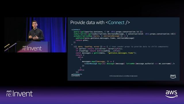 AWS re:Invent 2018: Build a Better GraphQL API for Your Next App by Writing Less Code (MOB301) смотреть онлайн
