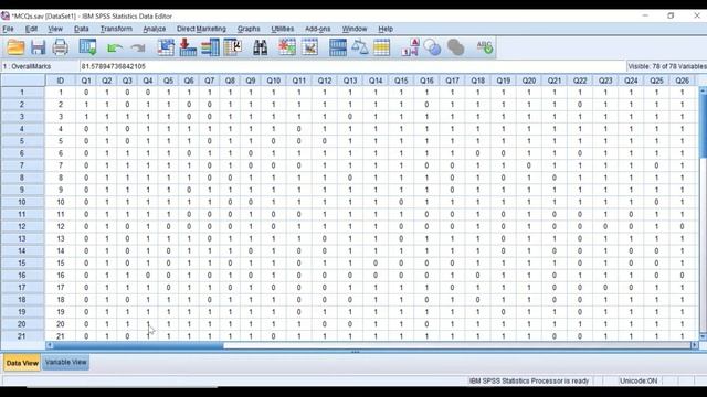 Item discrimination item difficulty analysis in SPSS & Excel for MCQs exam смотреть онлайн