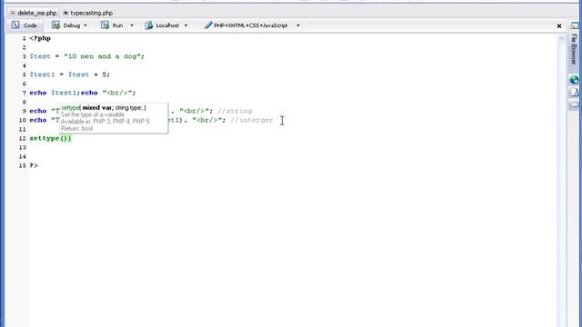 19 PHP Basic – Type Casting смотреть онлайн