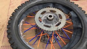 Замена камеры на китайском мотоцикле