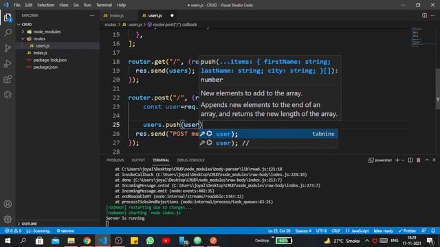 CRUD REST API using Node.js & Express || GET/ POST/ DELETE/ PATCH смотреть онлайн