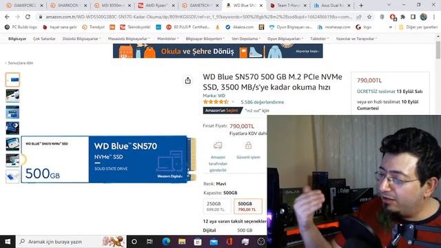 $=18.22 | 16745 TL = RX 6650 XT + R5 5600 + B550M-A PRO + 16 GB RAM + 500 GB M.2 смотреть онлайн