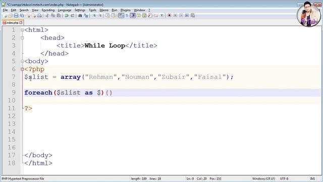 PHP foreach loop tutorial | How to Create foreach loops in php | with array php in hindi|Mr Tech 00 смотреть онлайн