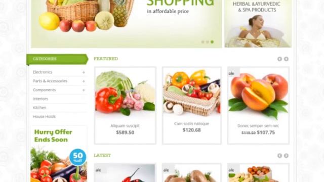 Fresh Market Responsive Joomla VirtueMart Template - Video ServerThemes.Net смотреть онлайн