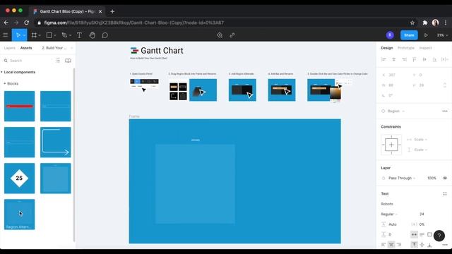 Creating Gantt Charts in Figma. смотреть онлайн