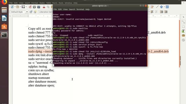 ORACLE Linux Error: 13: Permission denied смотреть онлайн
