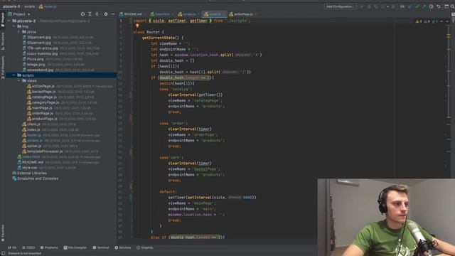 Lection 13. Webpack конфигурация. ESLint. Рефакторинг кода к модульной структуре. смотреть онлайн