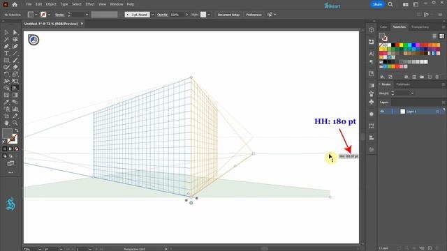 How to Setup a Custom Perspective Grid in Adobe Illustrator смотреть онлайн