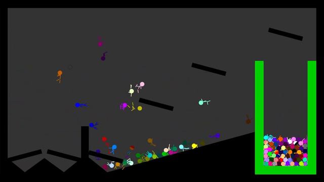 100 Color RTTB Run Race ASRM in Algodoo смотреть онлайн