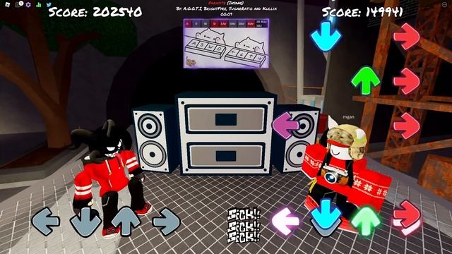 Pretending to be AGOTI in ROBLOX Friday Night Funkin смотреть онлайн
