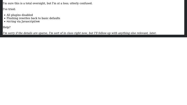 Wordpress: Phantom 302 status code when sending a POST requests on pages (2 Solutions!!) смотреть онлайн