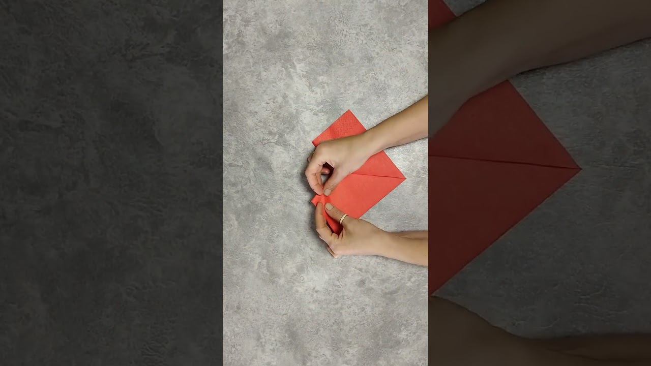 DIY How to fold napkins in the shape of a heart #diy #napkins #heart #valentinesday 'sDay смотреть онлайн