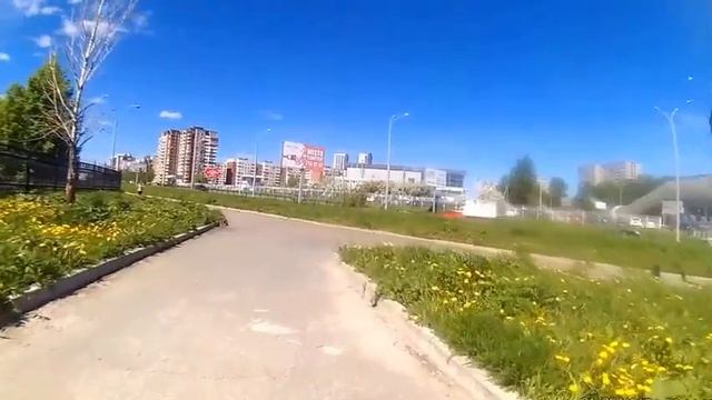ТЕСТ ВИДЕОКАМЕРЫ НА ВЕЛОСИПЕДЕ. смотреть онлайн