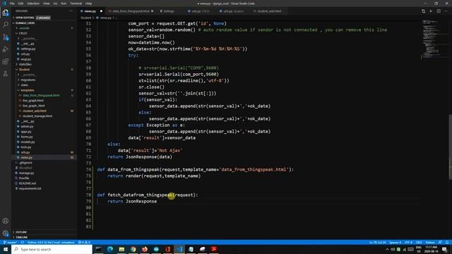 10. Realtime Temp & Humidity data display in a python web app using Thingspeak API. смотреть онлайн