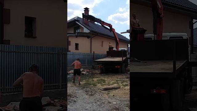 Подача бетона манипулятором смотреть онлайн