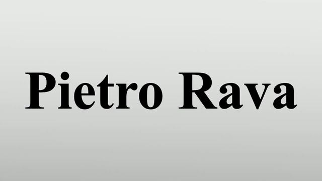 Pietro Rava смотреть онлайн
