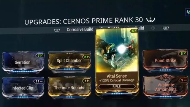 Warframe- Venka & Cernos Prime Build смотреть онлайн