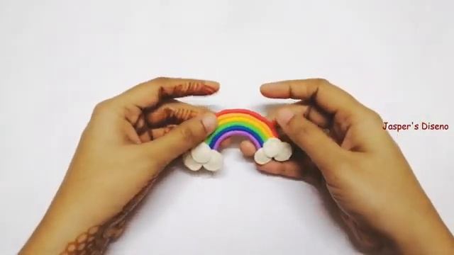 Clay Art Rainbow and Sun | Miniature Crafts | Play Dough Sun & Rainbow | Step-by-Step Tutorial смотреть онлайн