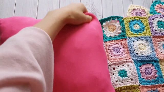 ПОДУШКИ СВОИМИ РУКАМИ ? БАБУШКИН КВАДРАТ