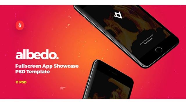 Albedo - Full Screen App Showcase PSD Template | Themeforest Website Templates and Themes смотреть онлайн