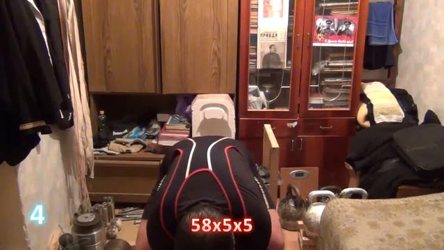01.12.2011 Жим гантели лежа 58х5х5, присед 2х45х3х8 смотреть онлайн