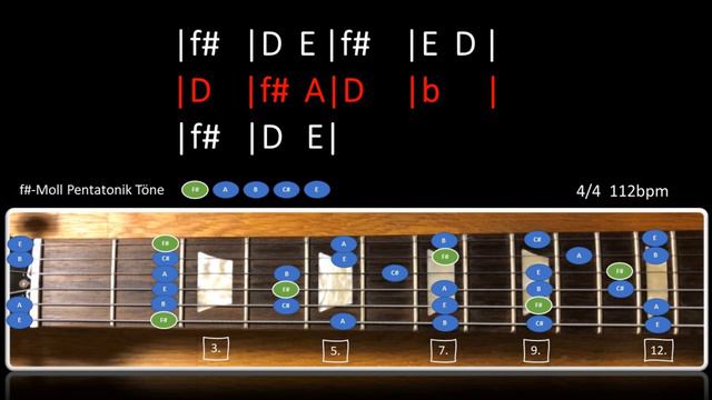 Guitar Jam Track Backing Track Fis-Moll Minor 112bpm смотреть онлайн