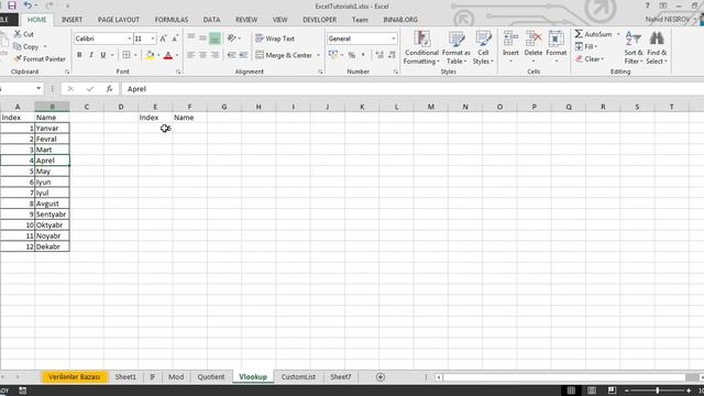 55 dərsə Excel: Dərs 12.5 - Vlookup funksiyası haqqında ilkin biliklər смотреть онлайн