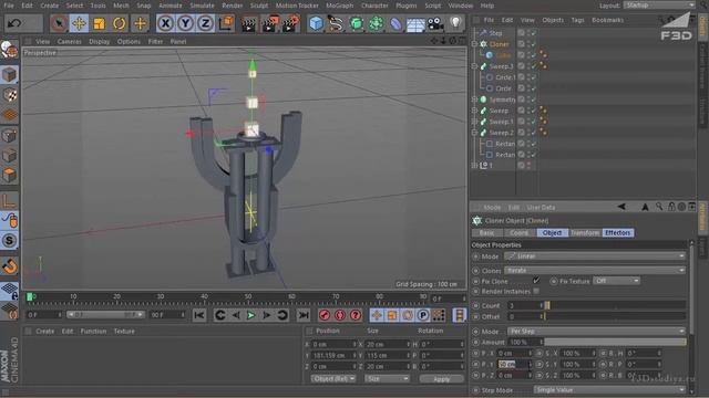 [F3D] Типографика в Cinema 4D. Часть 2 [02] смотреть онлайн