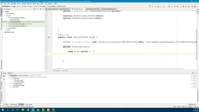 How to Pass Image Data From One Activity to Another in Android Studio | Android Development | Somal смотреть онлайн