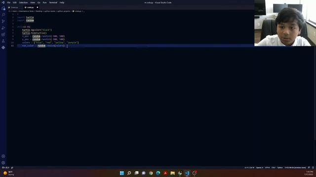 Python: How to make a random color spiral with turtle? and random! смотреть онлайн