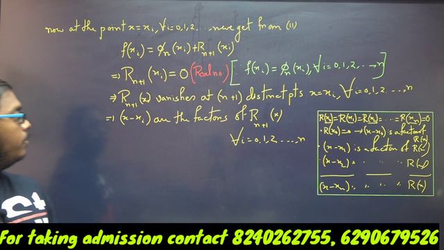 Remainder or Error Term in Polynomial Interpolation | Interpolation Lecture 3 by Arunava Sir смотреть онлайн