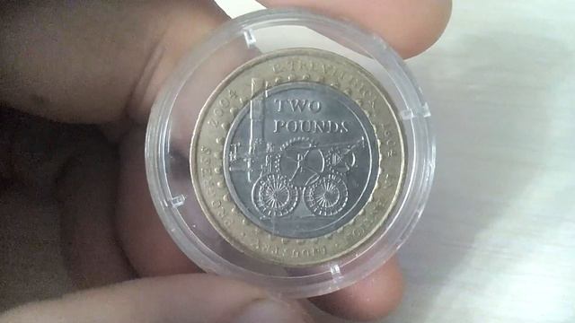 Биметаллические монеты Великобритания 2 фунта 2004 (415) 200 лет первому паровозу Ричарда Тревесика смотреть онлайн