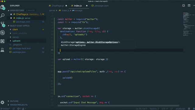 Build A Chat App( Save Video & Image In NODE JS, Complete Chat APP) 3 (React JS, Socket Io, AntD ) смотреть онлайн