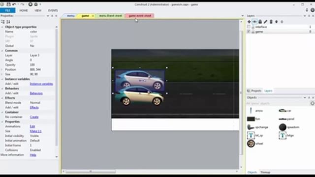 Как создать игру: Drag Racing (Гонки) #11 - Неон к авто смотреть онлайн