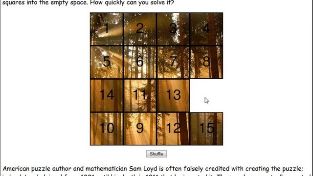 Fifteen Puzzle hw6 смотреть онлайн