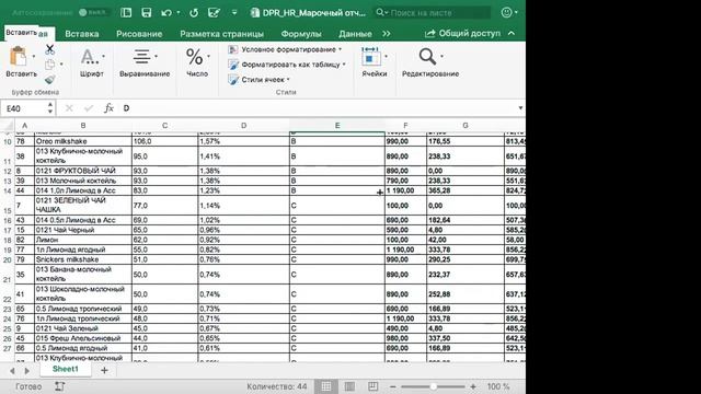 ABC-анализ. Часть 3. Пошаговая инструкция в Excel смотреть онлайн