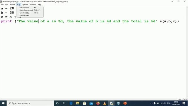 Print formatted output | Python Tutorial | E3schools смотреть онлайн