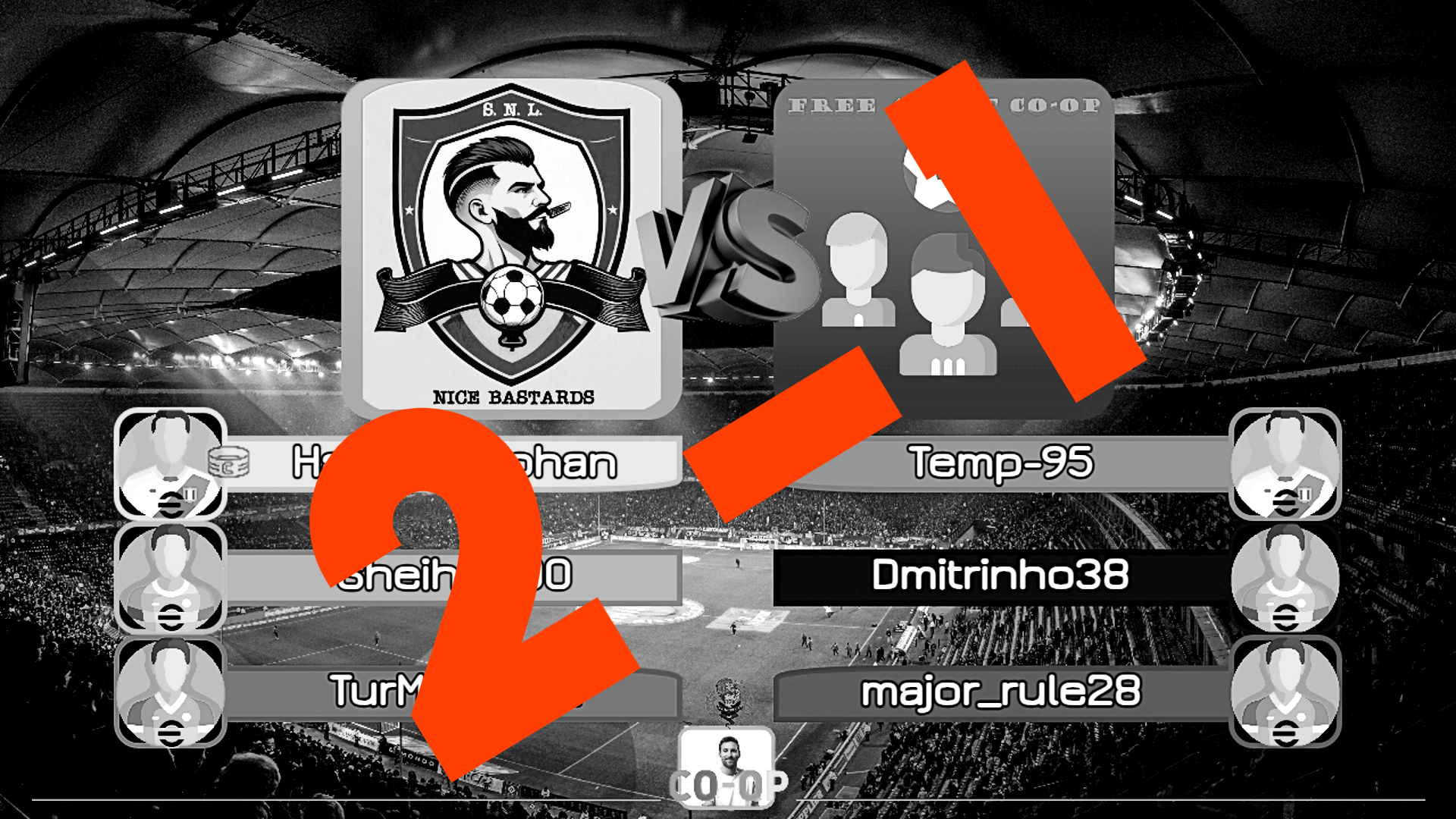 CO-OP eFootball | Товарищеские игры | "NiceBastards" vs "Free agent CO-OP" | PS