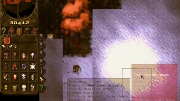 Dungeon Keeper (KeeperFX) cheat mode