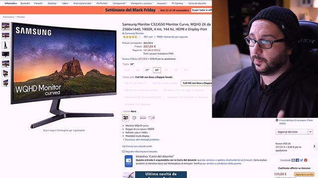 OFFERTE SU PORTATILI DA GIOCO, MONITOR e periferiche | Black Friday Amazon смотреть онлайн