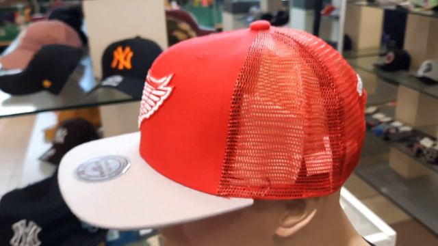 Бейсболка летняя с сеткой Mitchell and Ness Untruck Detroit Red Wings Red смотреть онлайн