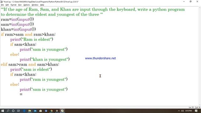 #2 program to find greatest three numbers/Python Interview Questions & Answers with demo(part-2) смотреть онлайн