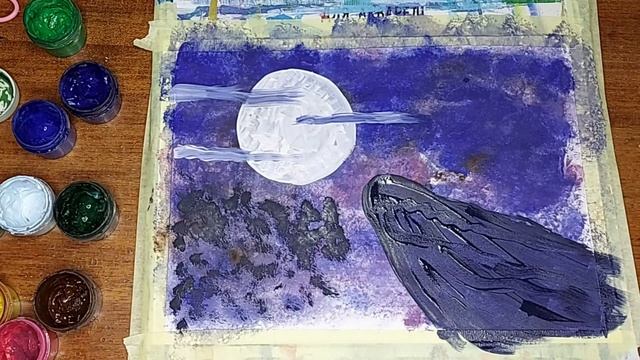 Як намалювати вовка фарбами || How to draw a wolf with paints || Как нарисовать волка красками смотреть онлайн
