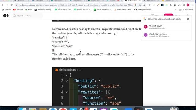Cloud computing - 8.2 - Deploy nodejs application to firebase function смотреть онлайн
