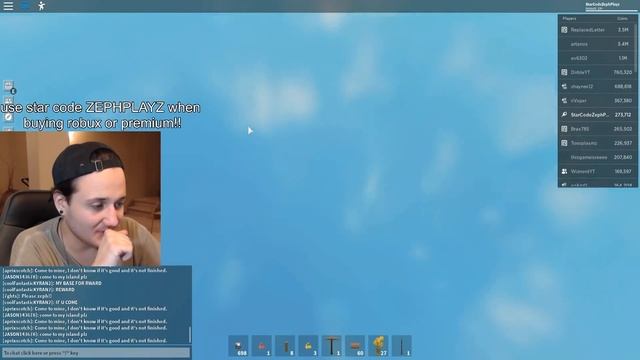Skyblock ADMIN Rates YOUR Skyblock Islands! (Roblox) смотреть онлайн