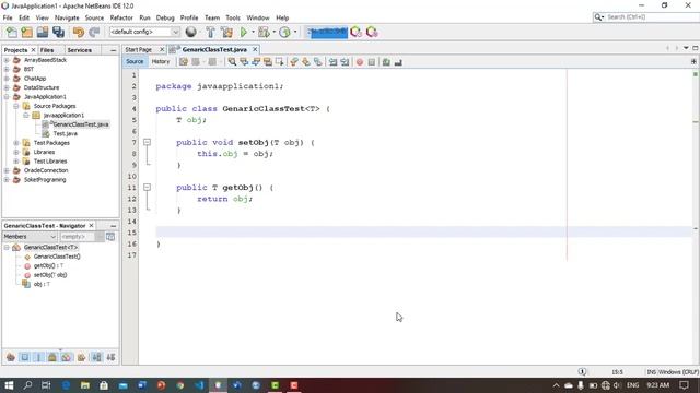 Generic class in Java смотреть онлайн
