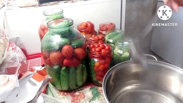 Мариную огурцы и помидоры??. смотреть онлайн
