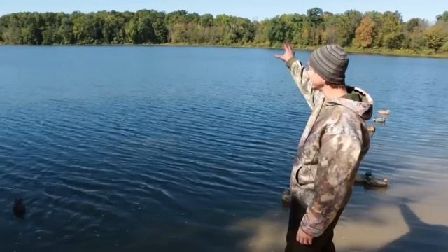 How to set up a basic waterfowl Duck hunting decoy spread setup "C Pattern" смотреть онлайн