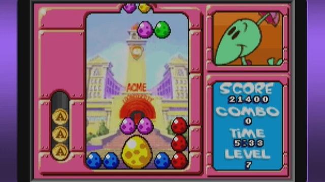Tiny Toon Adventures: Wacky Stackers Game Boy Advance Gameplay смотреть онлайн